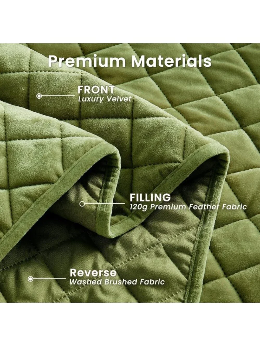Luxury Velvet King Quilt Set - 3-Piece Reversible Bedding, Lightweight Bedspread